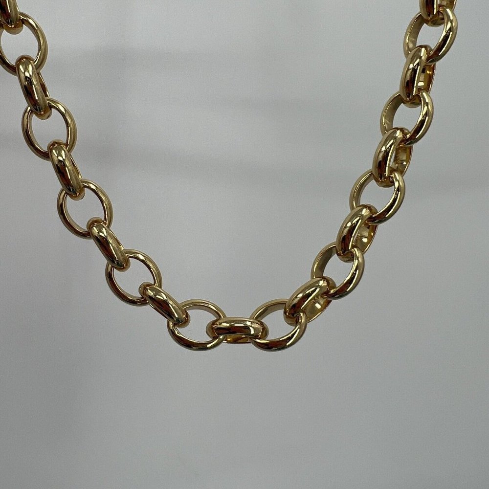 Tuckernuck Jewelry Gold Chunky Chain Link Necklace NEW 20-22" $78 - Picture 5 of 5